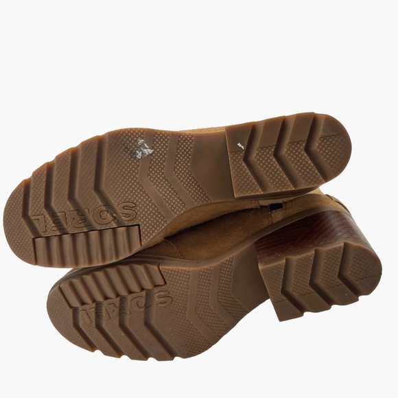Sorel Cate Camel Tan Waterproof Suede Booties - Picture 6 of 9
